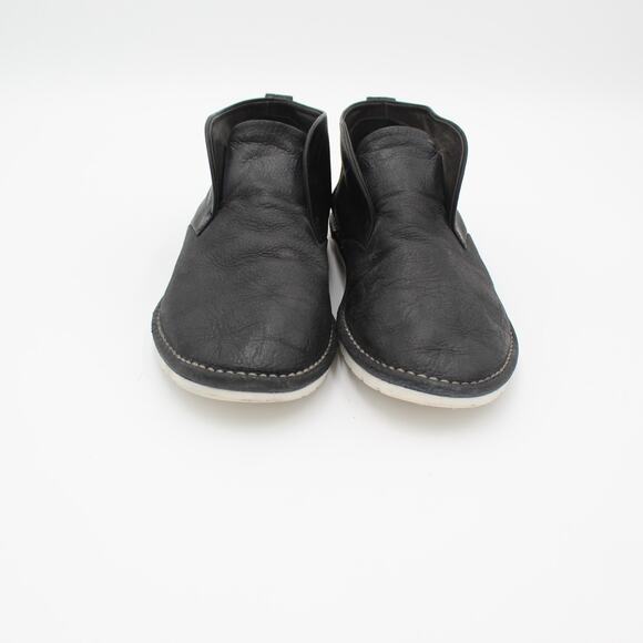 Marsell Chukka Boot Leather Slip On 41 Mens 8 Black Italy Designer Minimalist main image 5